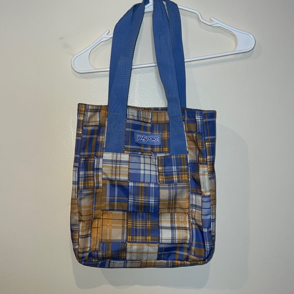 Jansport plaid small tote bag - Picture 1 of 9